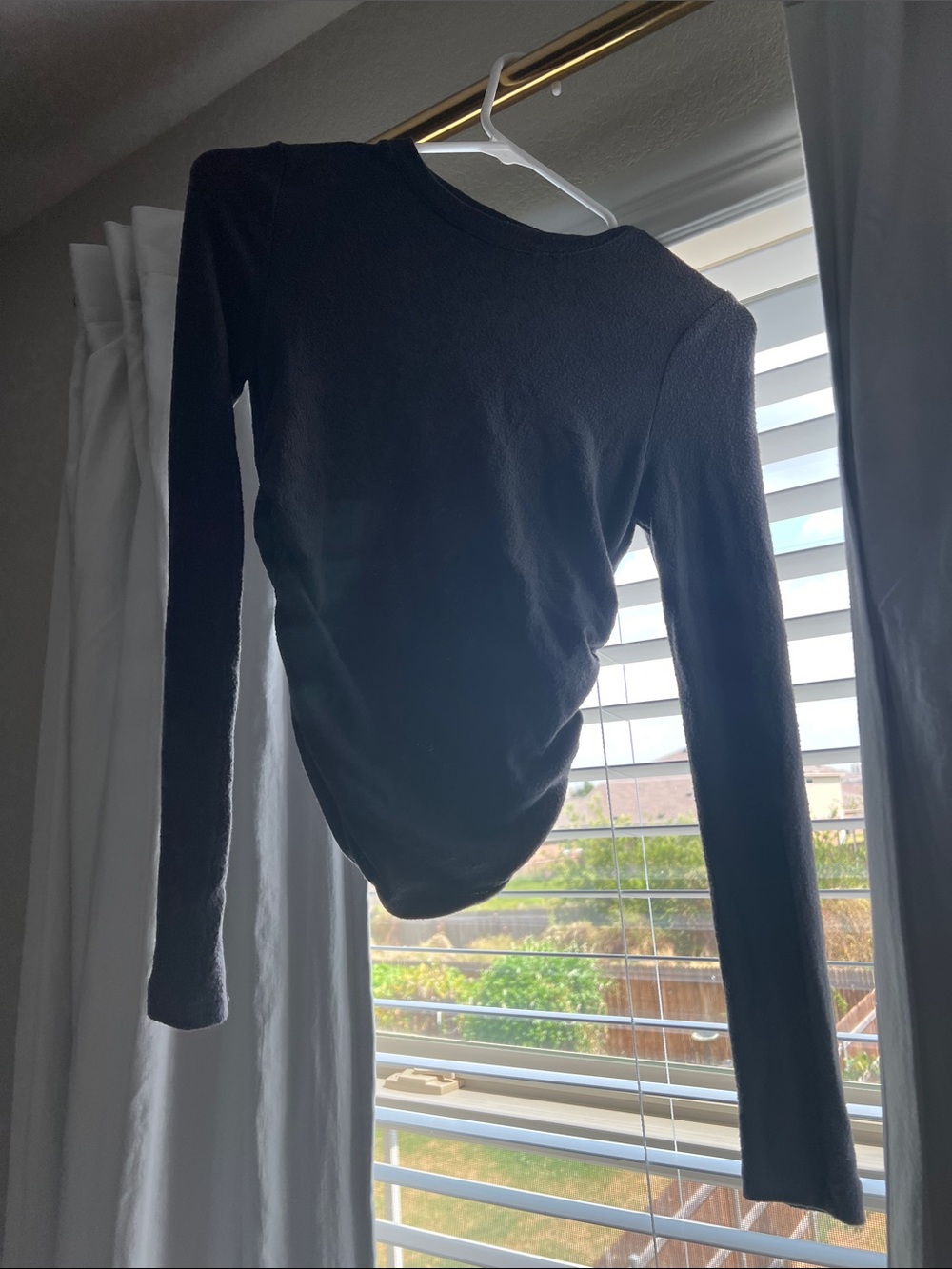 Women’s Long Sleeve Gray Crewneck Sweater